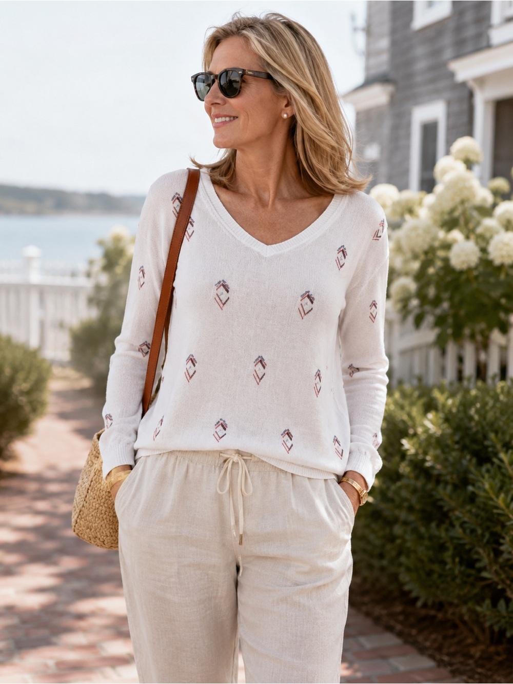 WHBM lightweight Embellished Pullover Sweater size XS